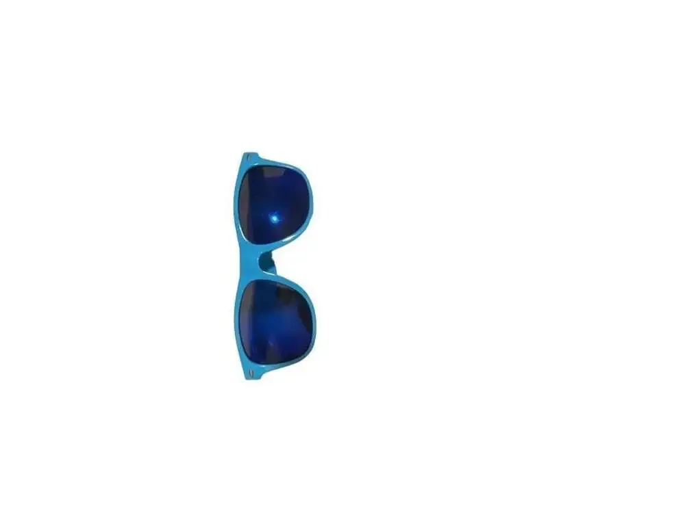 Light Blue Classic Retro Plastic Frame Sunglasses with Dark Lens